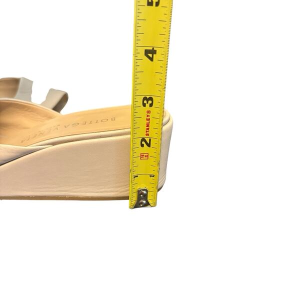 Bottega Veneta Square Toe Platform Mules Cream Leather 6B Y2K Quiet Luxury - Picture 15 of 15